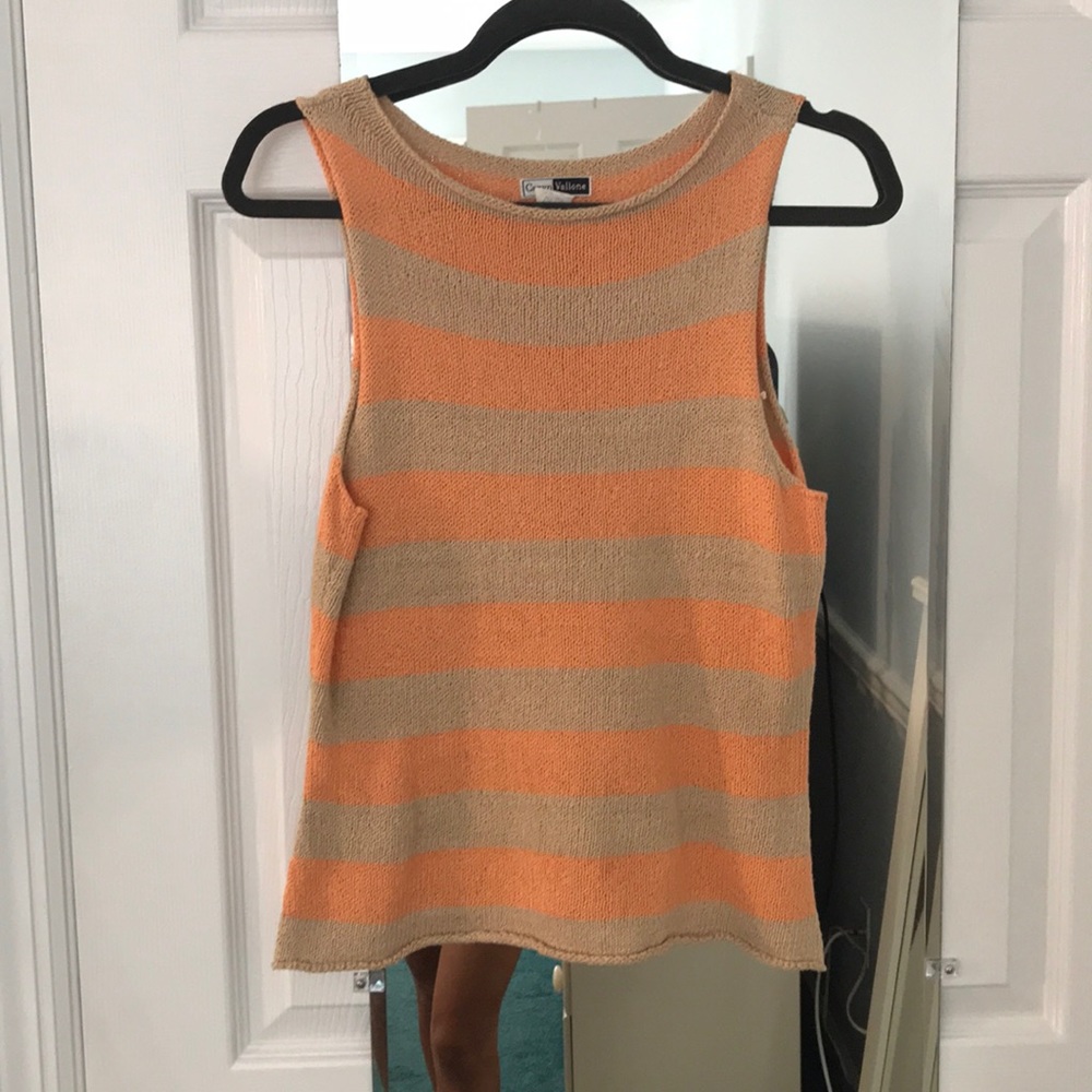 Caryn Vallone Kint Sweater Tank Top